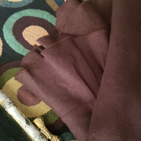 TALBOTS petite linen jacket or blouse. - Picture 7 of 8